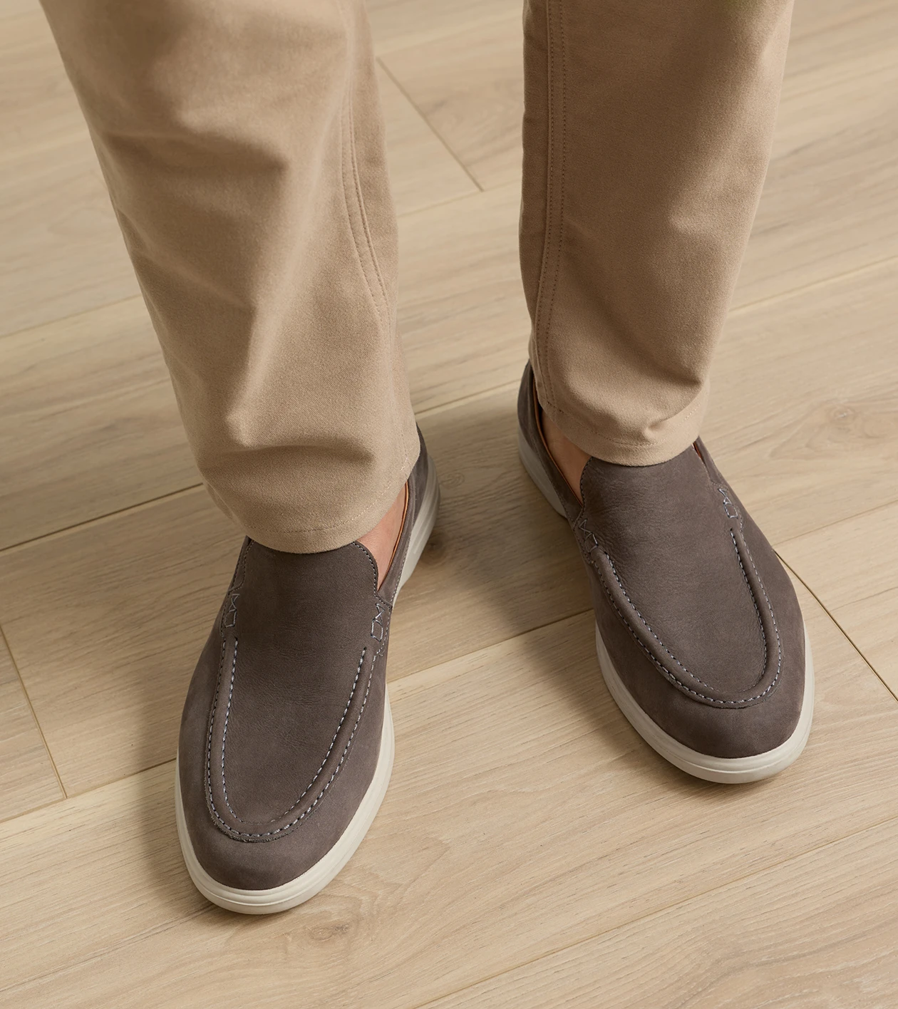 Excursionist Nubuck Venetian Loafer in Smoke - Alternate Image 1