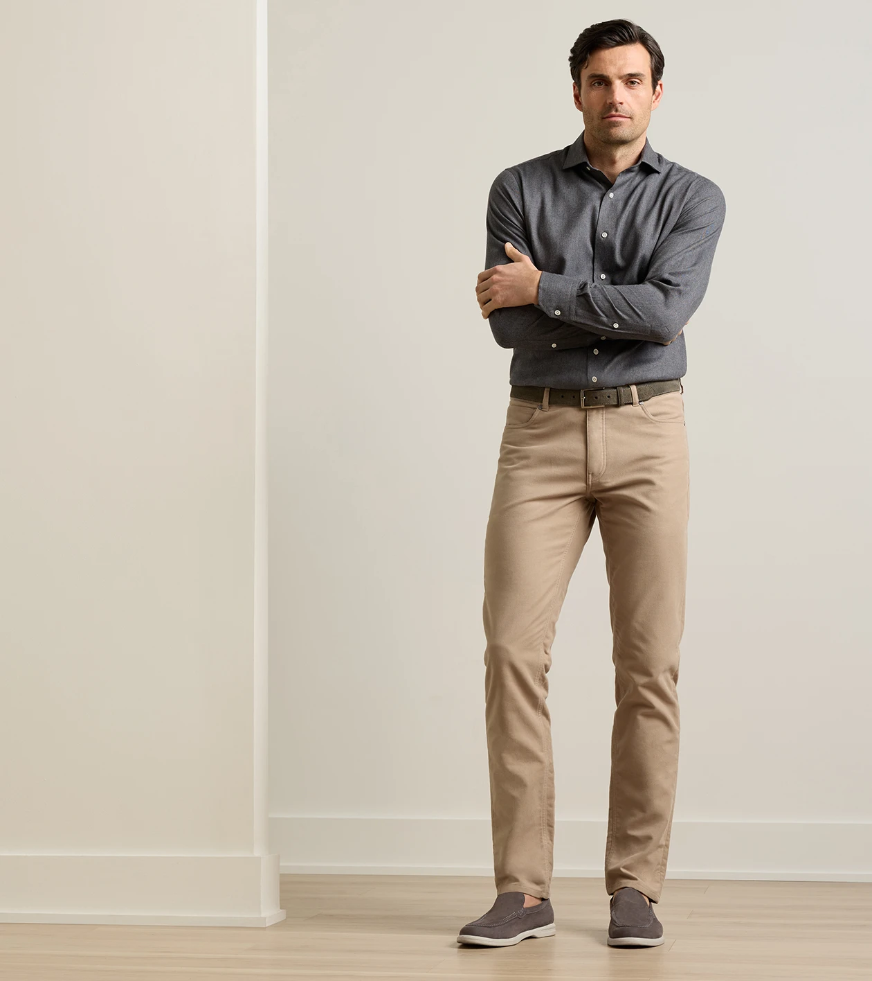 Excursionist Nubuck Venetian Loafer in Smoke - Alternate Image 2
