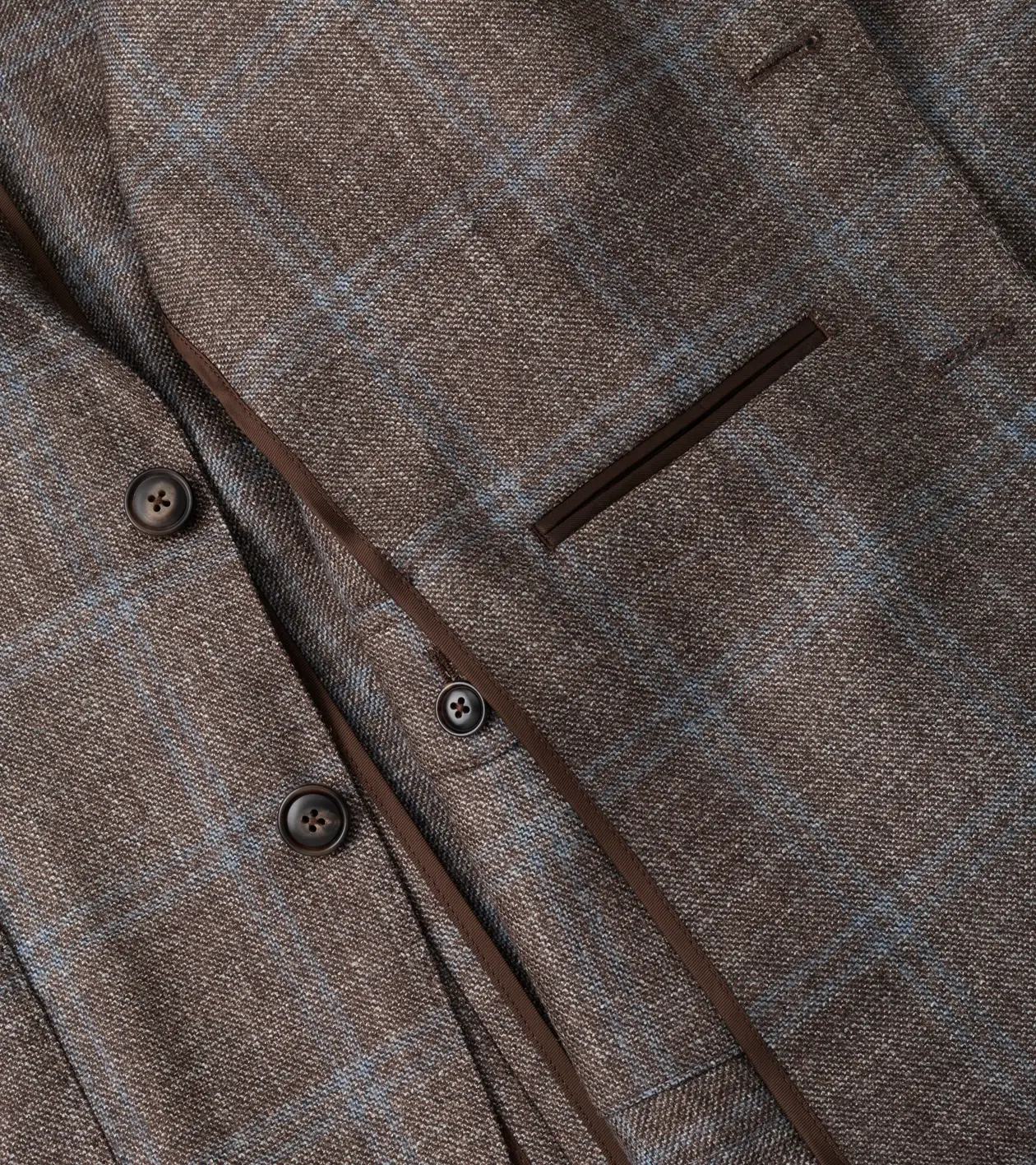 Arden Windowpane Soft Jacket in ASH BROWN - Alternate Image 8