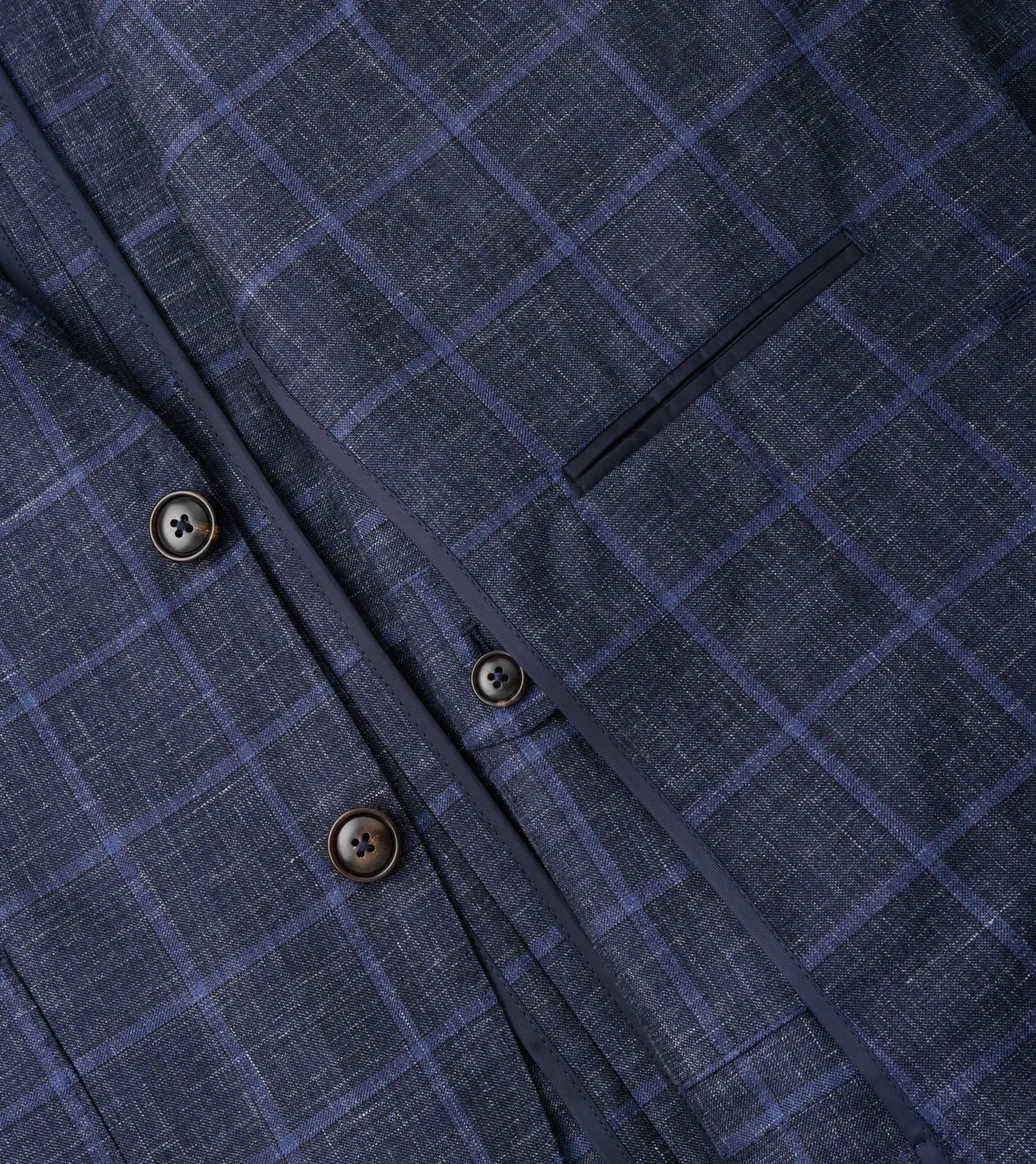 Bradford Windowpane Soft Jacket in Navy - Alternate Image 5