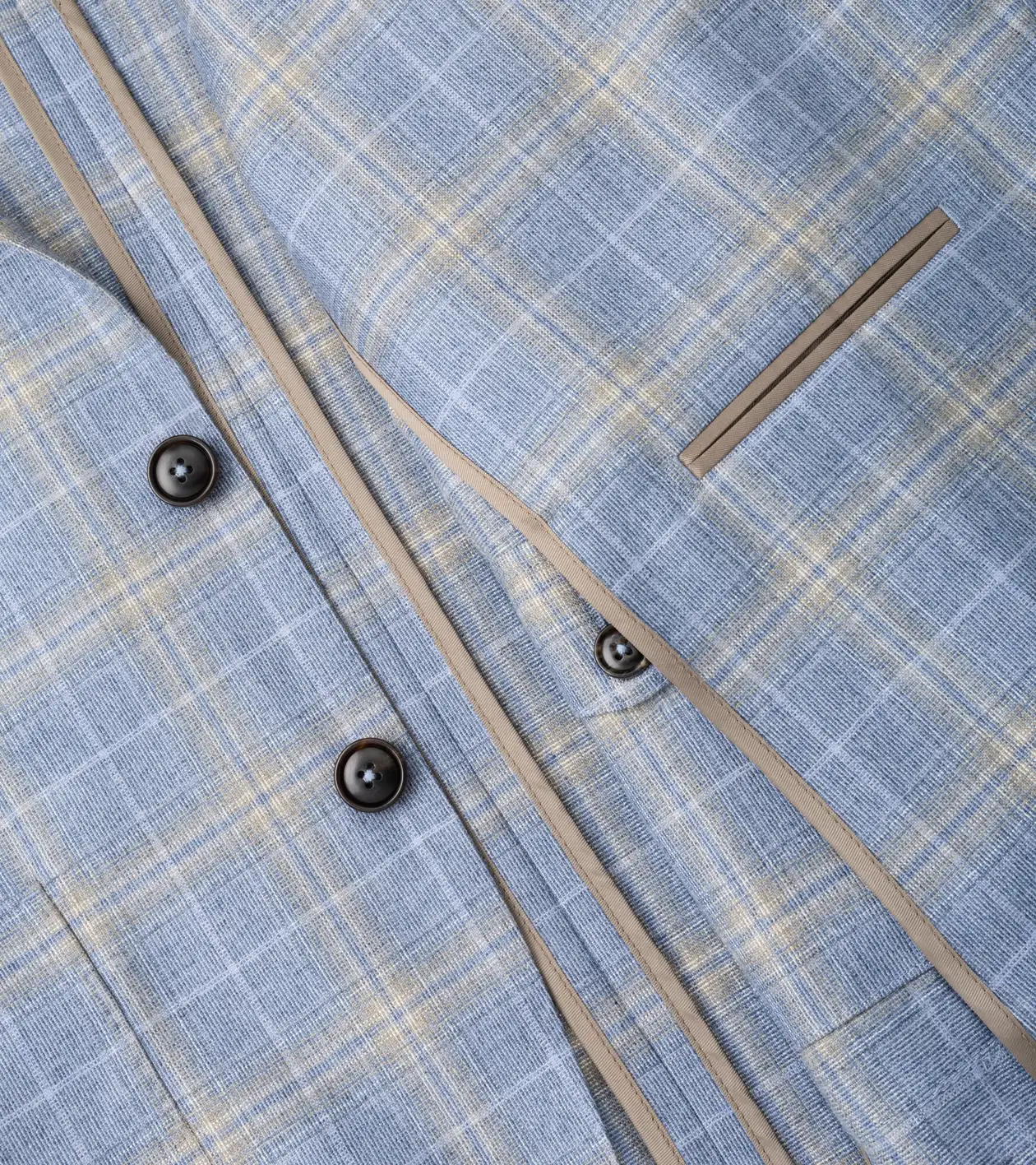 Joules Plaid Soft Jacket in WHITEHAVEN BLUE - Alternate Image 5