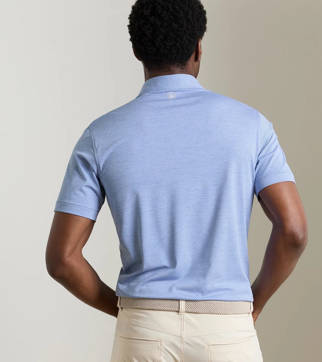 Treble Performance Jersey Polo in WINDY BLUE - Alternate Image 2