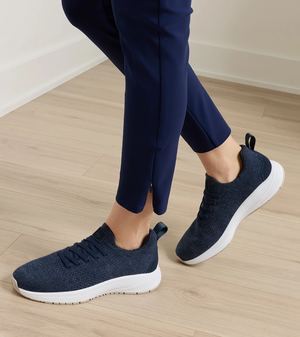 Bingham High Stretch Bonded Ankle Pant in Navy - Alternate Image 3