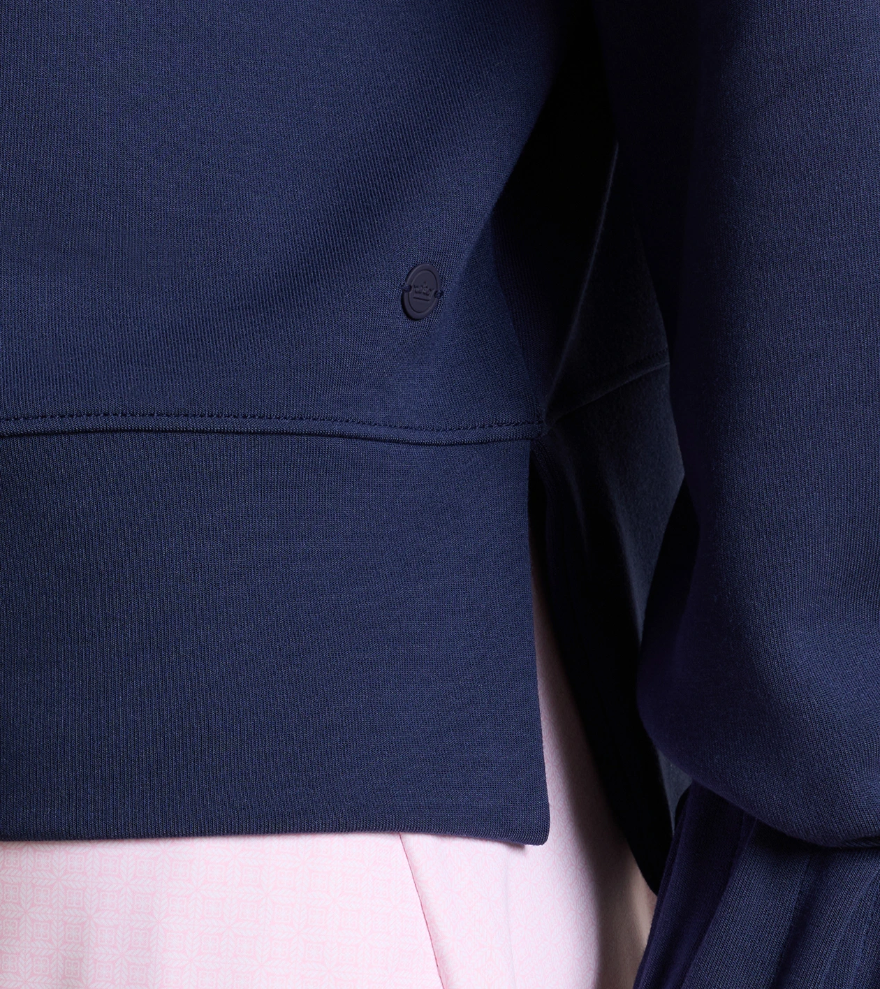 Flora Knit Hoodie in Navy - Alternate Image 3