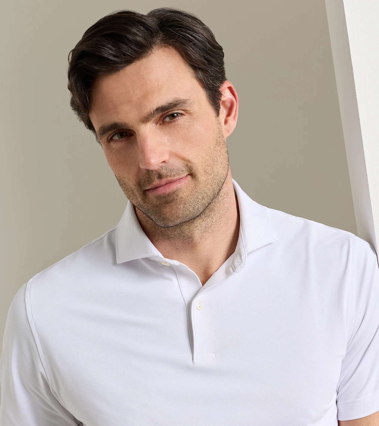 Soul Performance Mesh Polo in White - Alternate Image 4