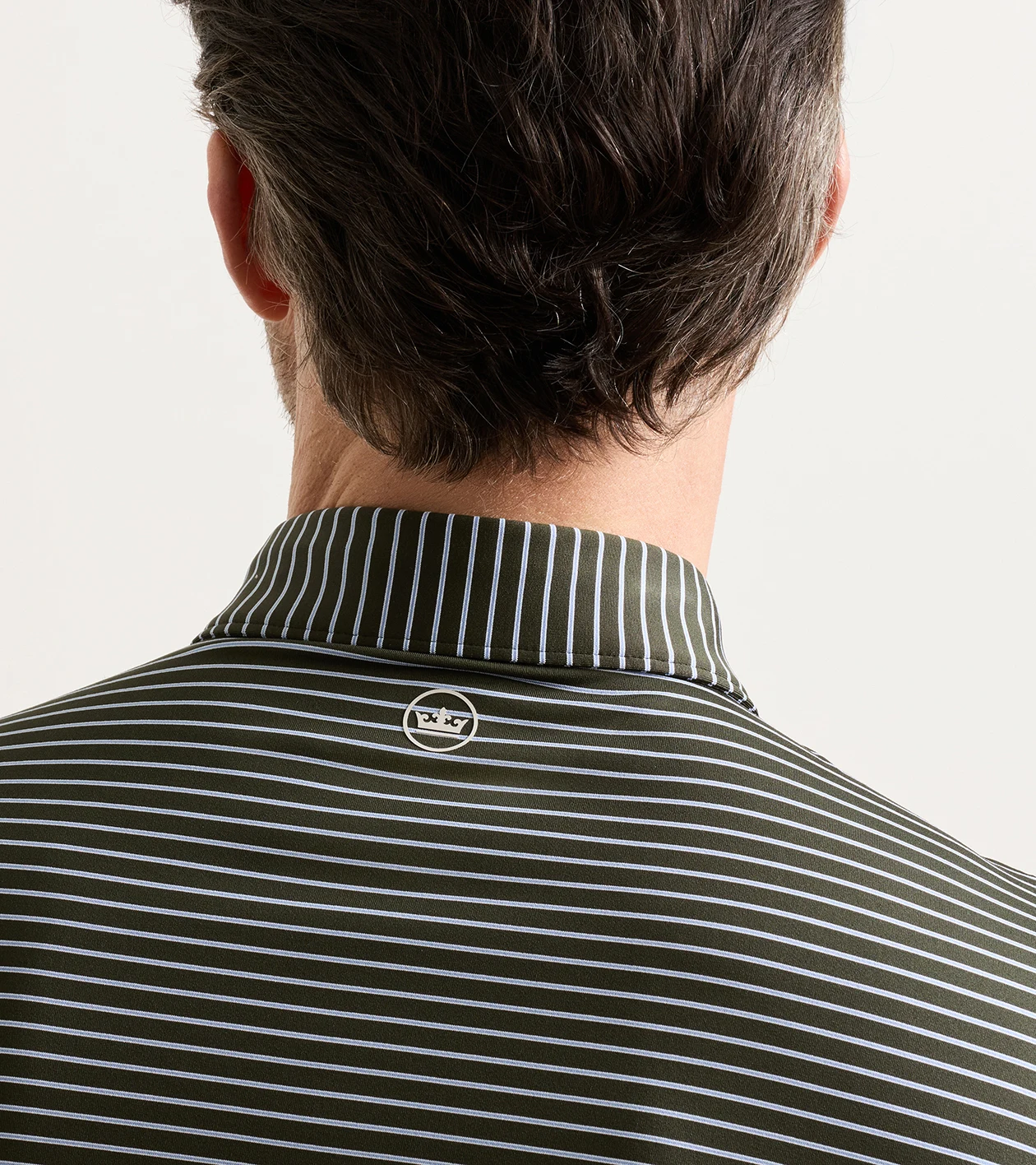 Keynote Performance Jersey Polo in Dark Olive - Alternate Image 3
