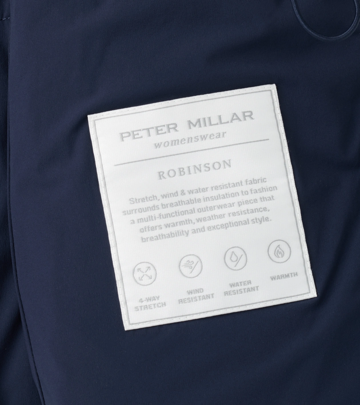 Robinson Air Quilted Jacket in Dark Navy - Alternate Image 5