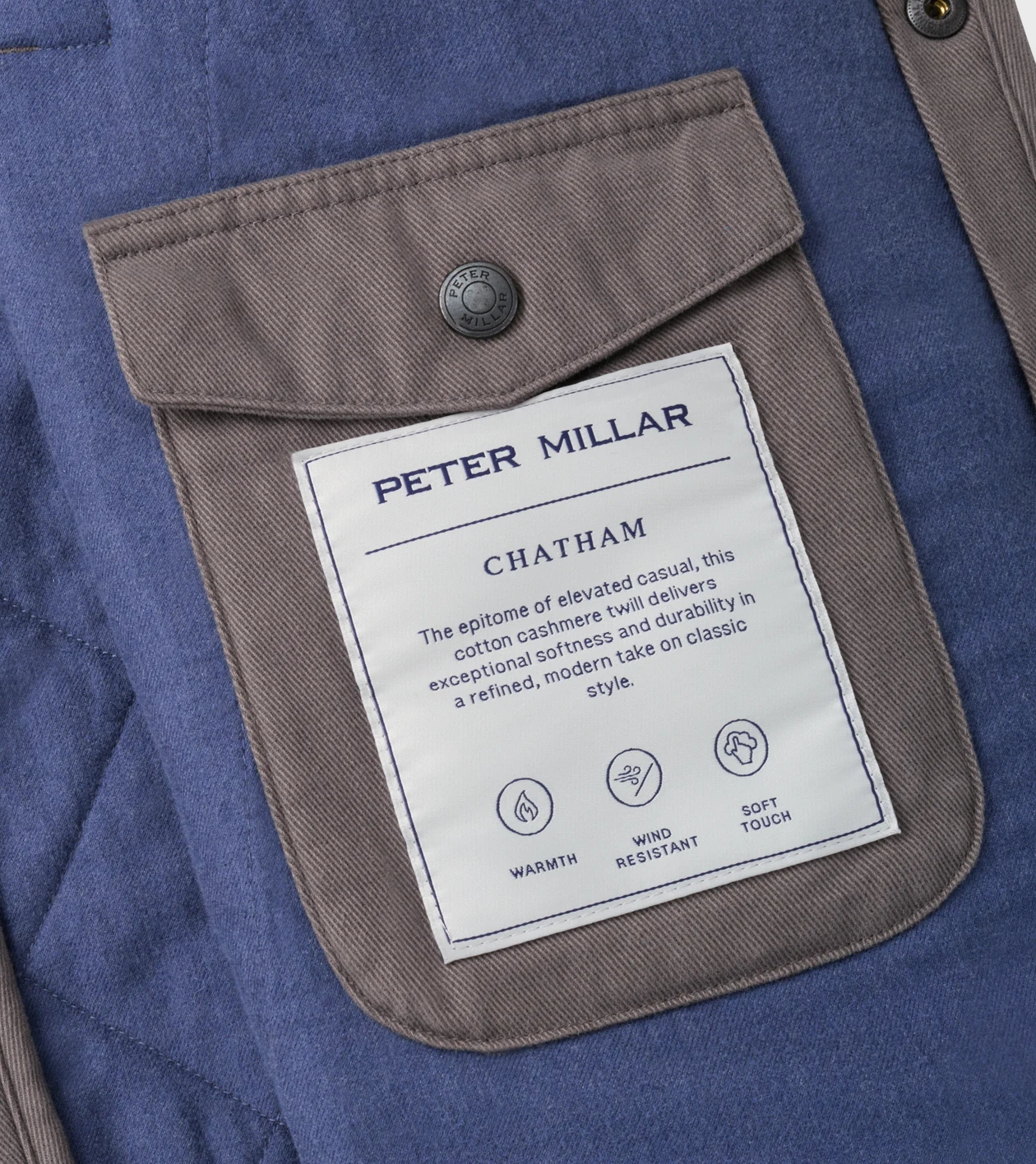 Chatham Cotton Cashmere Shirt Jacket in CITYSCAPE - Alternate Image 5