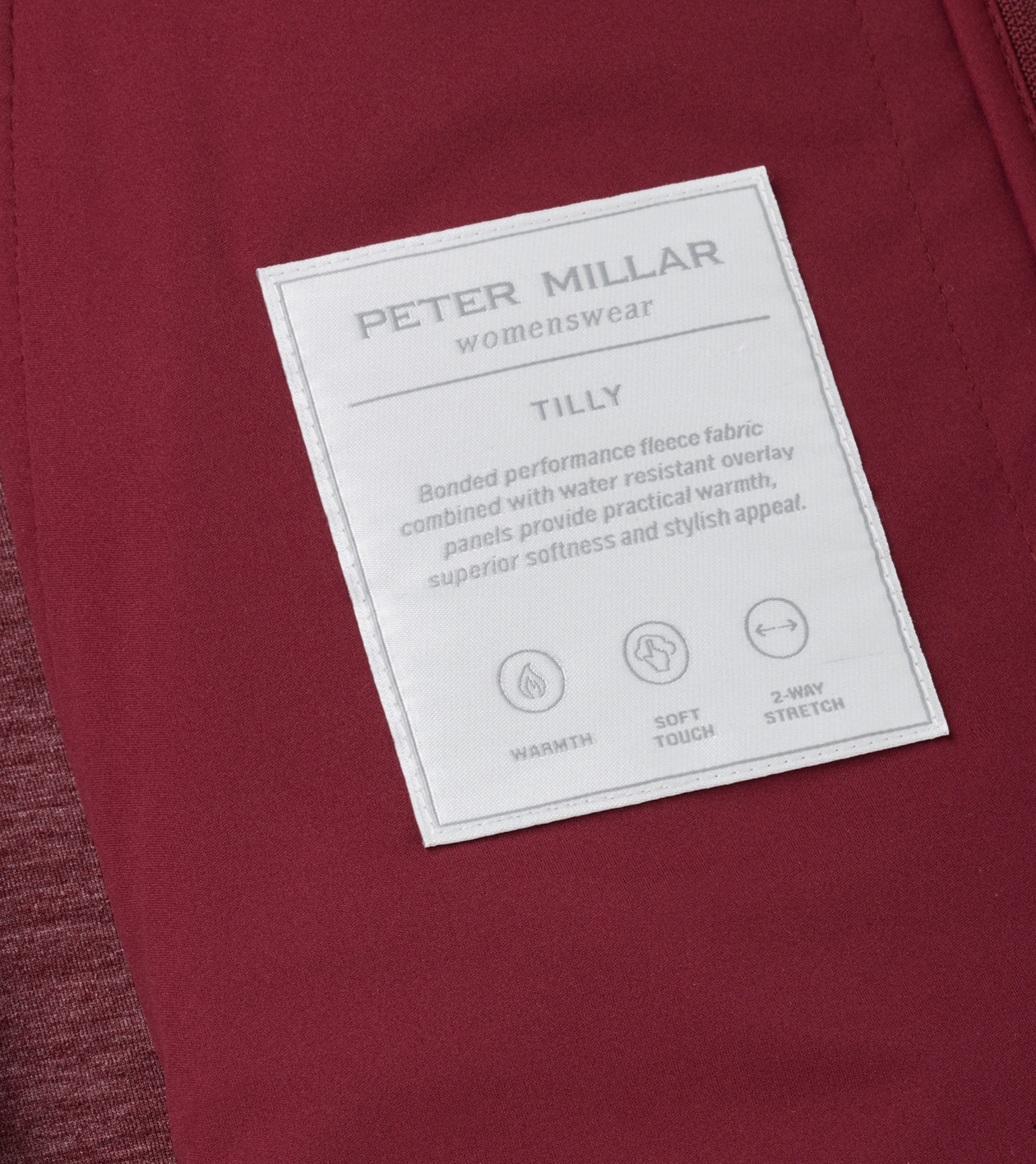 Tilly Bonded Sherpa Vest in OX BLOOD - Alternate Image 6