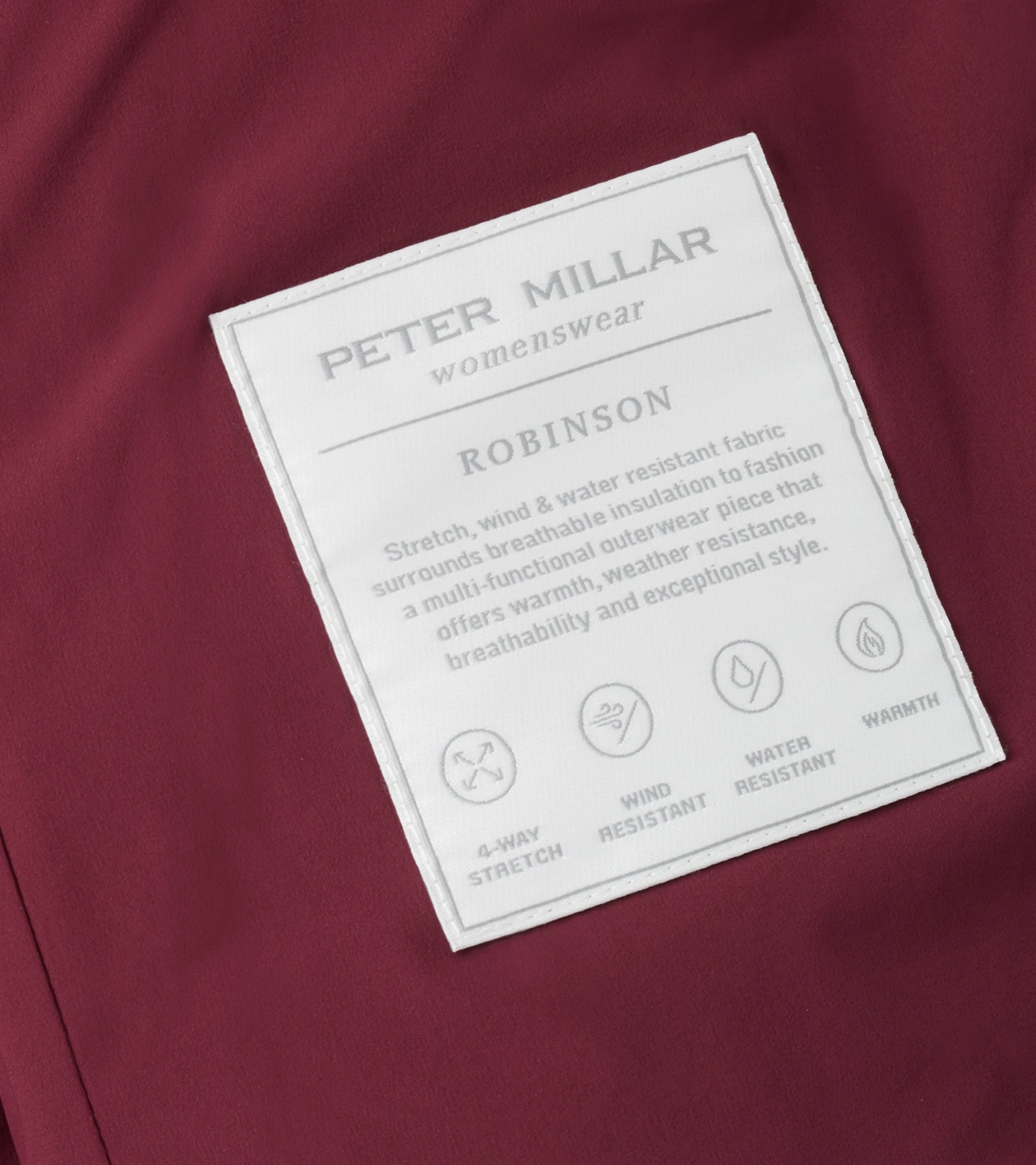 Robinson Air Quilted Jacket in OX BLOOD - Alternate Image 5