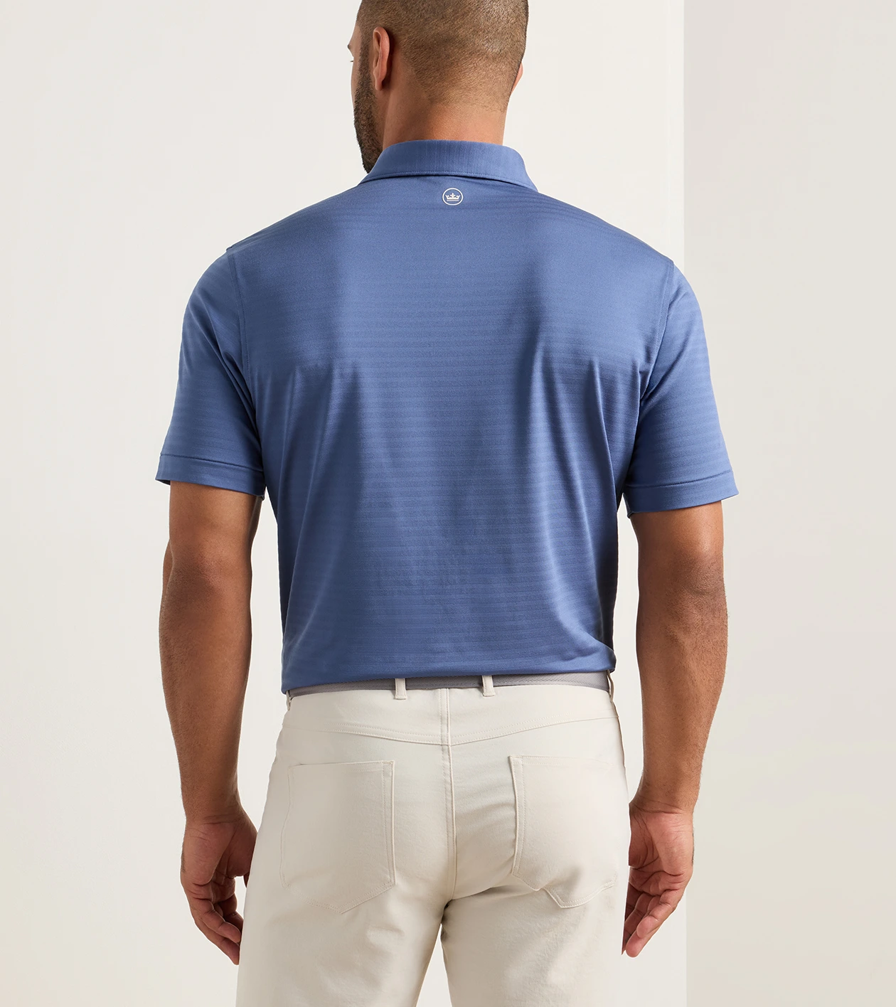 Clark Performance Jersey Polo in BALI BLUE - Alternate Image 2