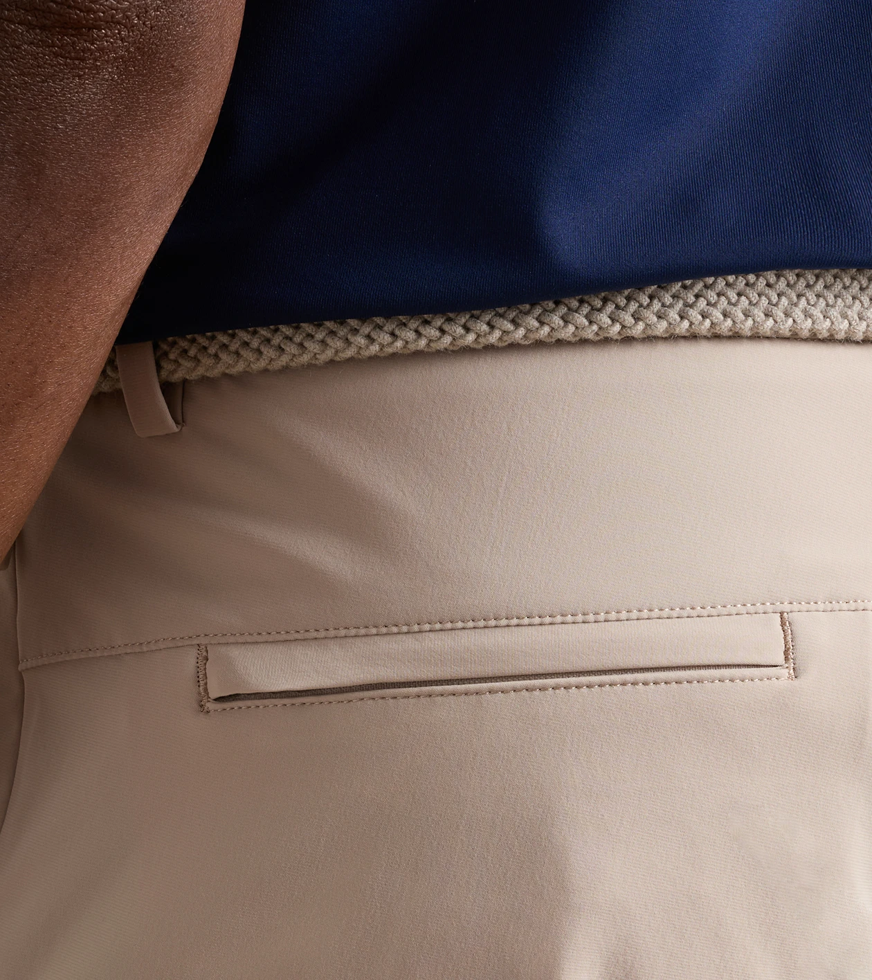 Bingham Performance Short in Khaki - Alternate Image 3