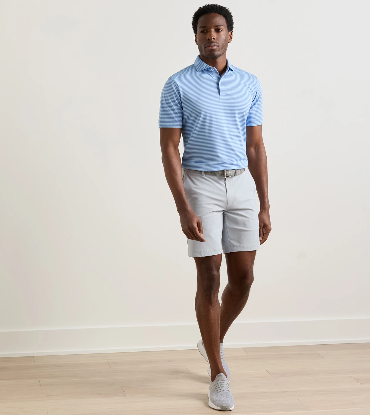 Bingham Performance Short in British Grey - Alternate Image 1