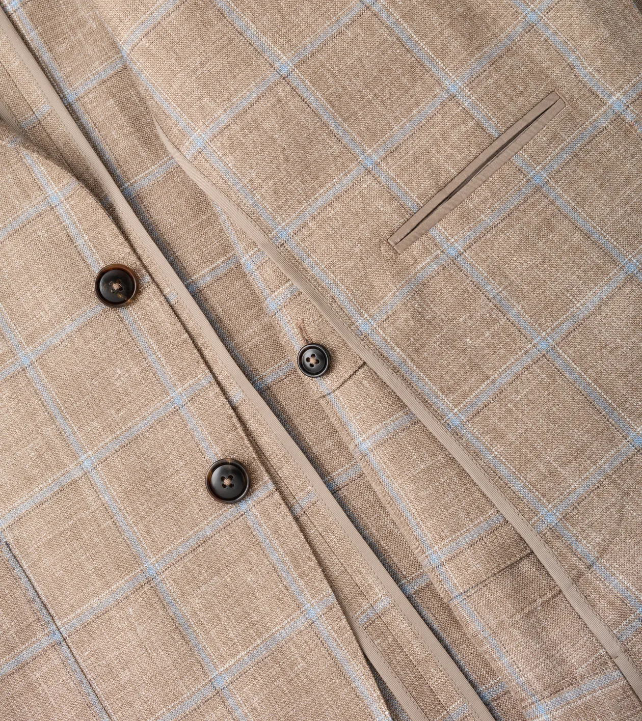 Bowen Windowpane Soft Jacket in NUTMEG - Alternate Image 5