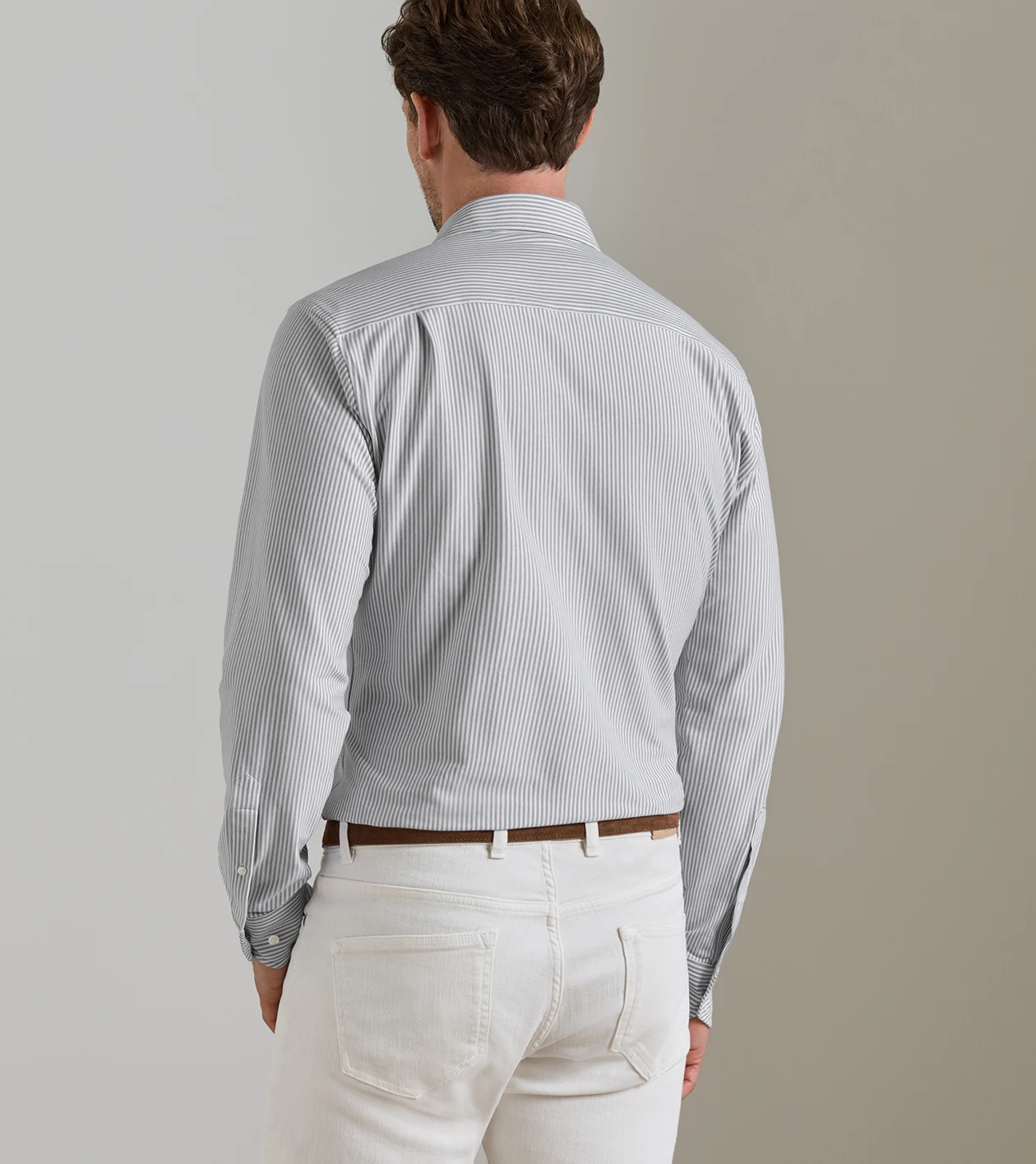 Excursionist Flex Stripe Sport Shirt in Argento - Alternate Image 2