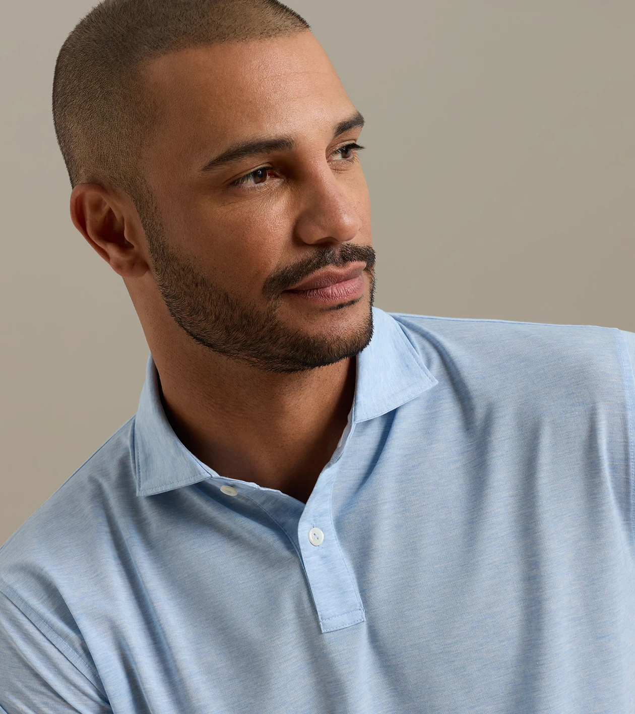 ETC Performance Jersey Polo in Cottage Blue - Alternate Image 3