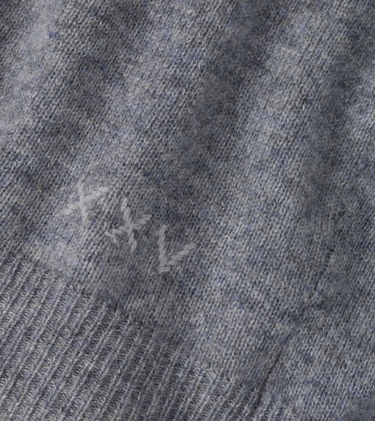 Crown Anniversary Cashmere Quarter Zip Sweater in OSLO GREY - Alternate Image 4