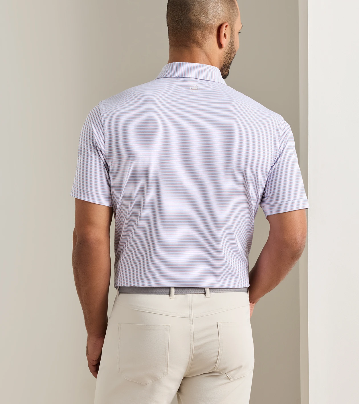 Pierce Performance Jersey Polo in White - Alternate Image 2