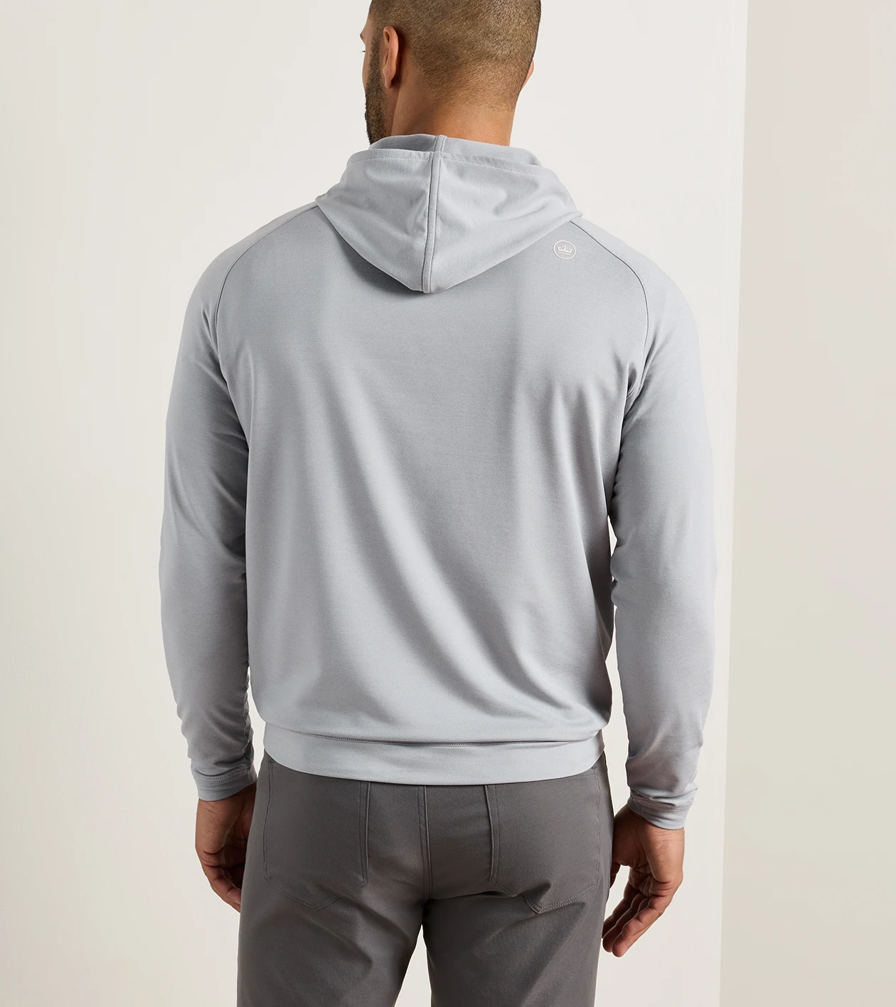 Pine Performance Hoodie in Gale Grey - Alternate Image 2