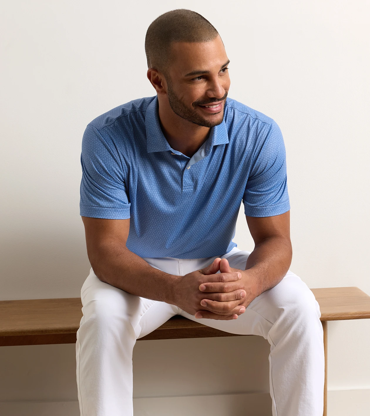 Featherweight Sands Performance Polo in HYPER BLUE - Alternate Image 1