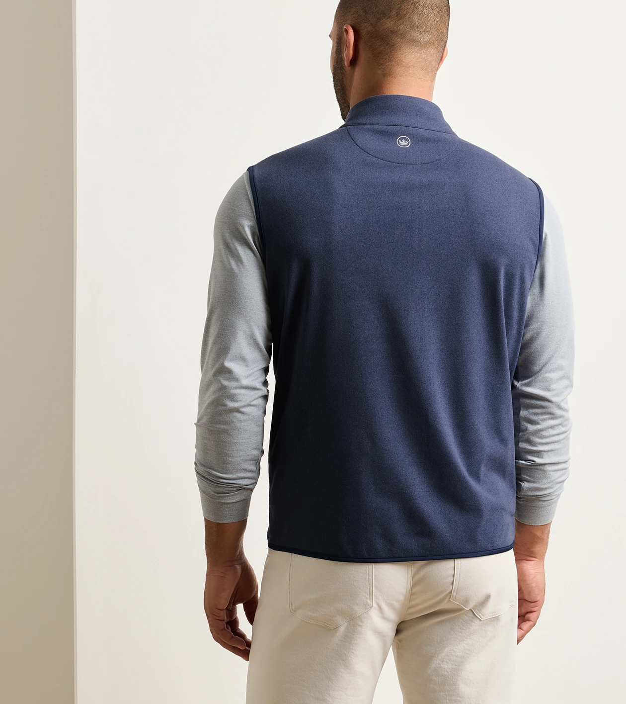 Ardent Air Performance Full-Zip Vest in Navy - Alternate Image 2