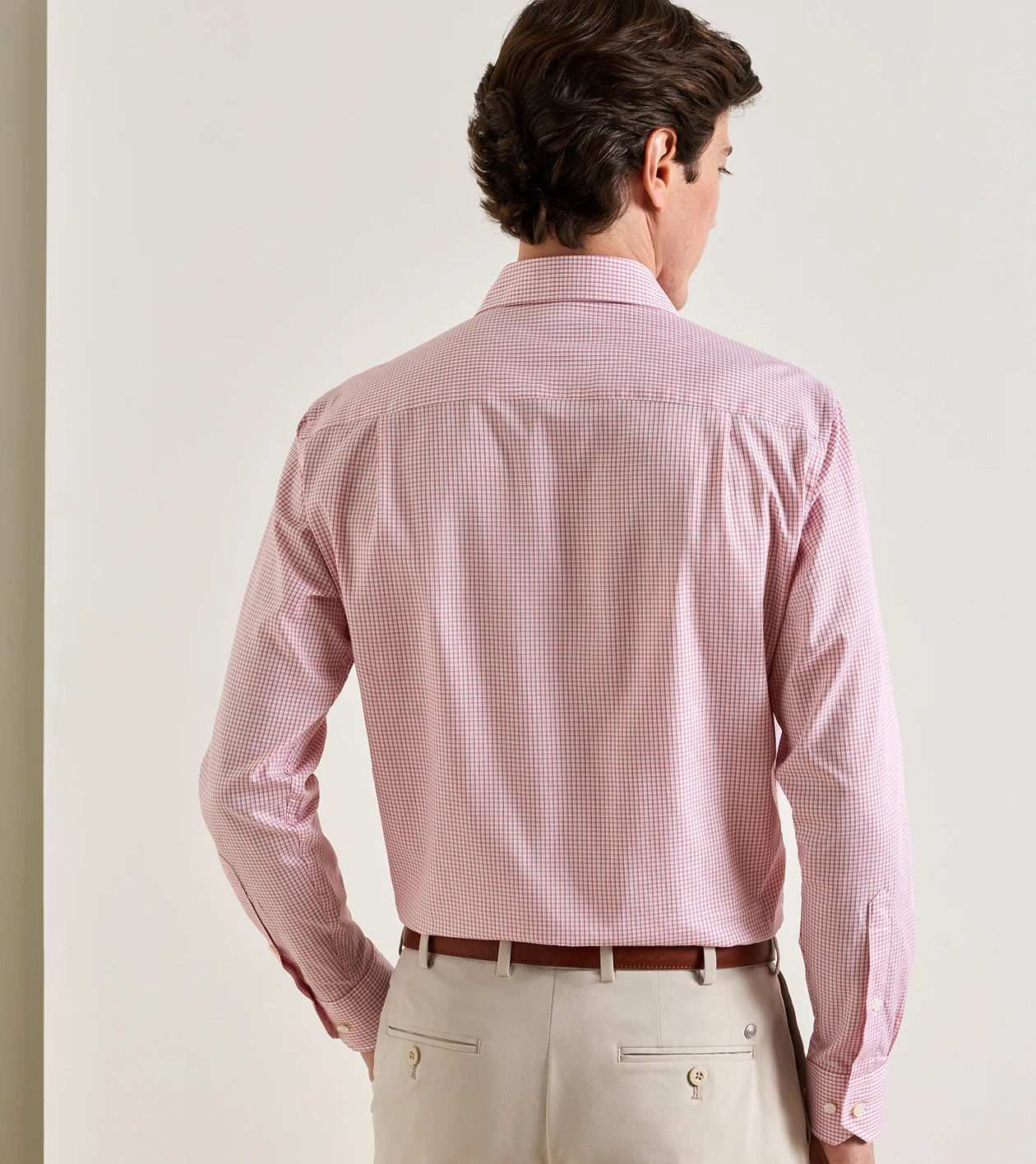 Kenneth Cotton Sport Shirt in REDWOOD - Alternate Image 1