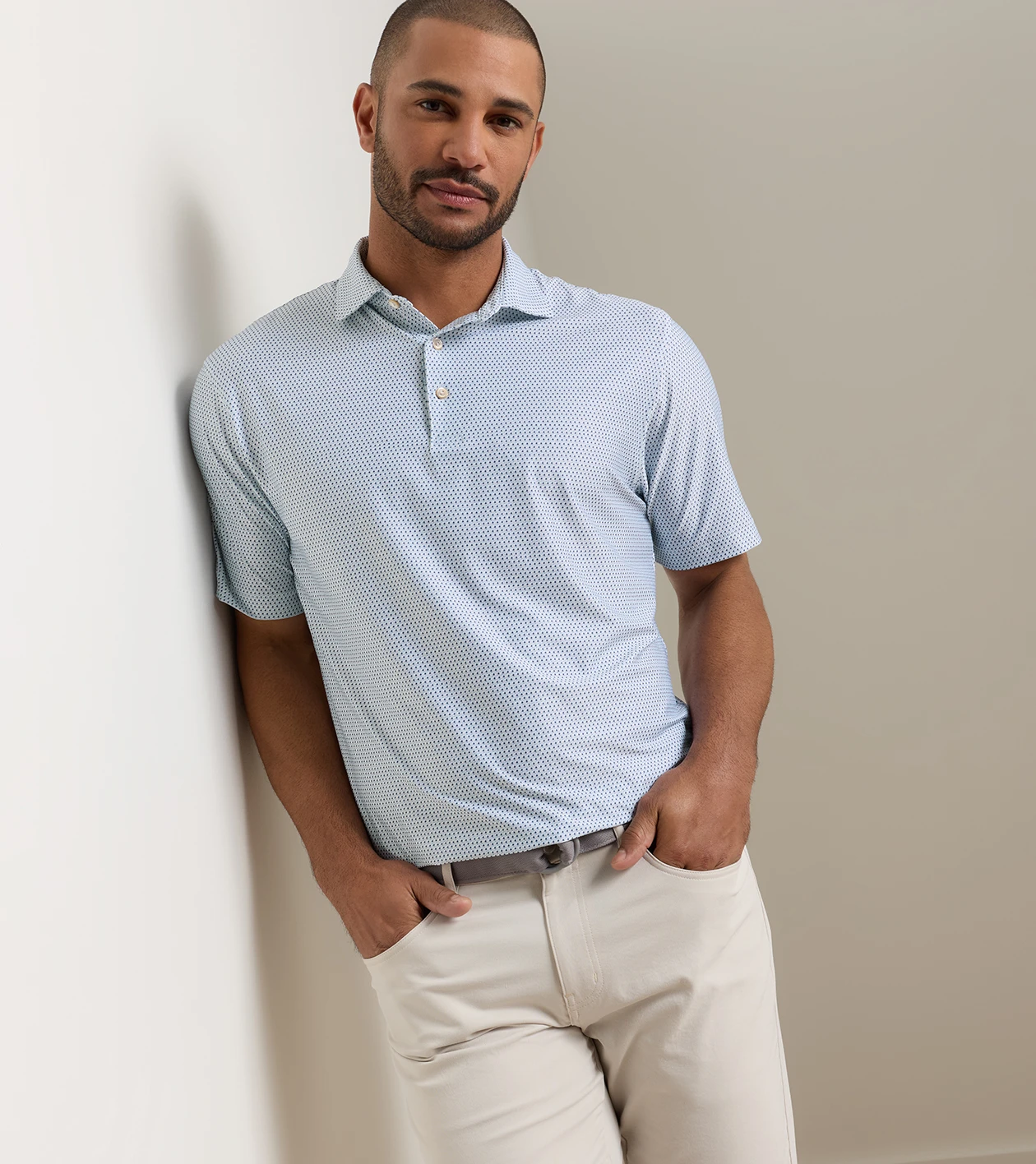 Hummingbird Performance Jersey Polo in White - Alternate Image 1