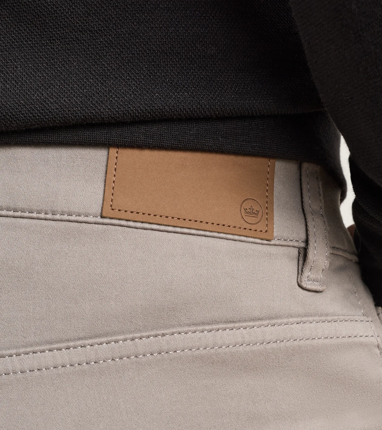 Signature Sateen Five-Pocket Pant in Gale Grey - Alternate Image 3