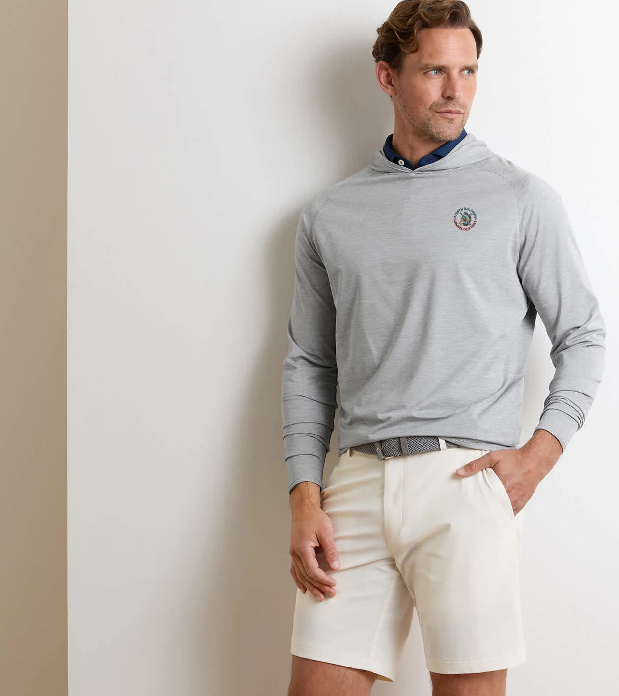 126th U.S. Open Stealth Performance Hoodie in Gale Grey - Alternate Image 1