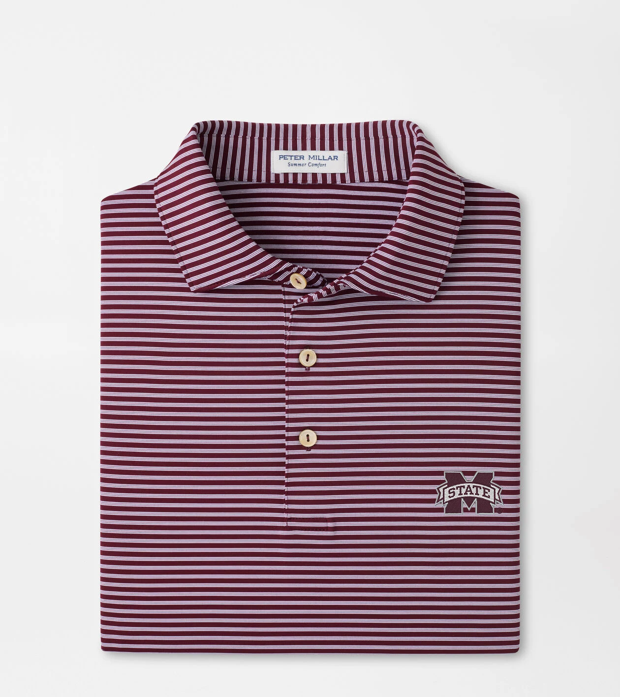 Mississippi State Tiebreaker Performance Jersey Stripe Polo