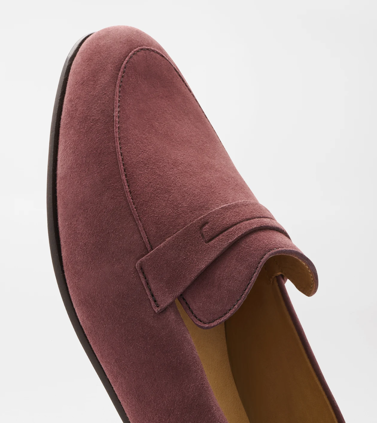 Amble Suede Penny Loafer in OX BLOOD - Alternate Image 5