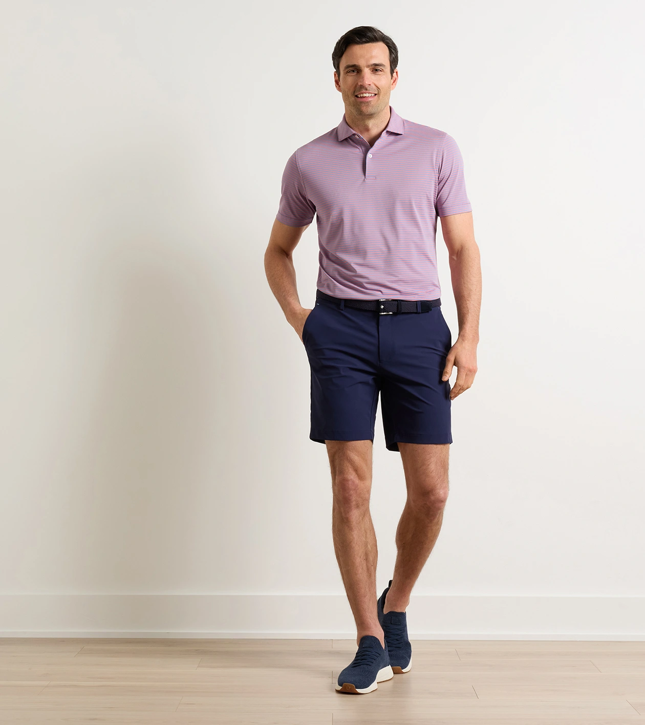 Bingham Performance Short in Navy - Alternate Image 1