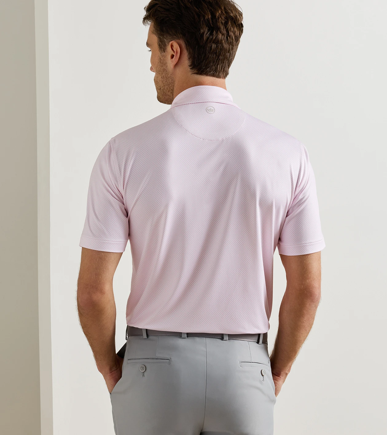 Fulton Performance Jersey Polo in White - Alternate Image 2