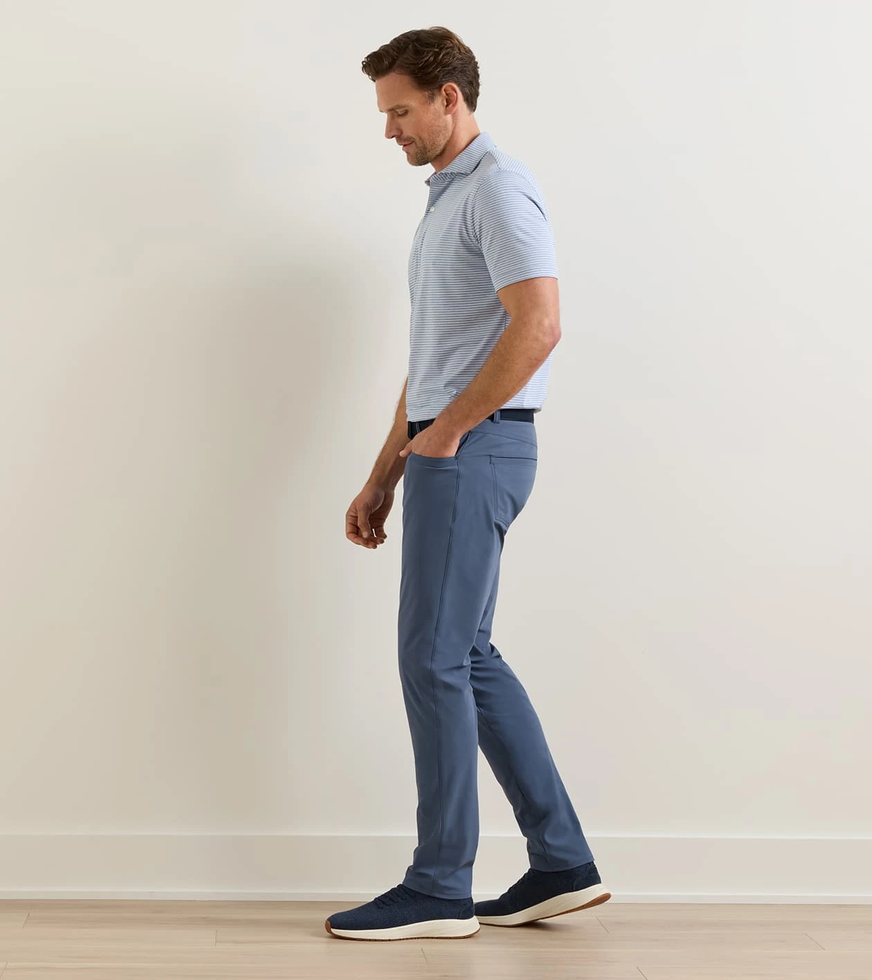 Bingham Performance Five-Pocket Pant in CADET - Alternate Image 1