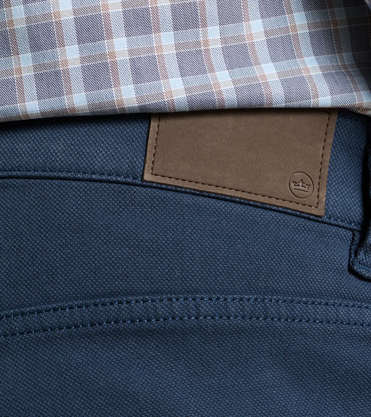 Crown Cotton Canvas Five-Pocket Pant in ATLANTIC NAVY - Alternate Image 3