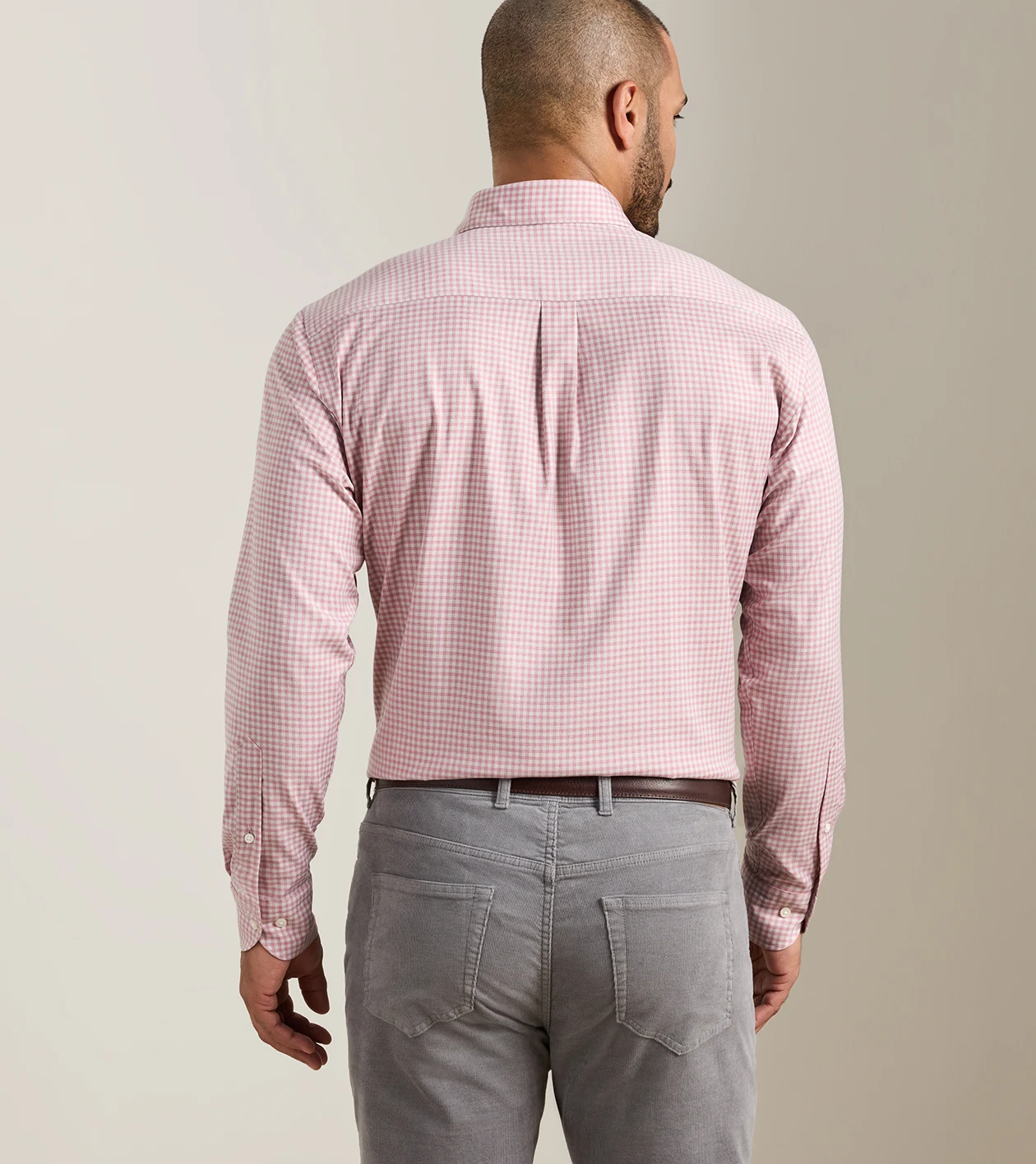 Liam Crown Soft Twill Sport Shirt in DUSTY ROSE - Alternate Image 2