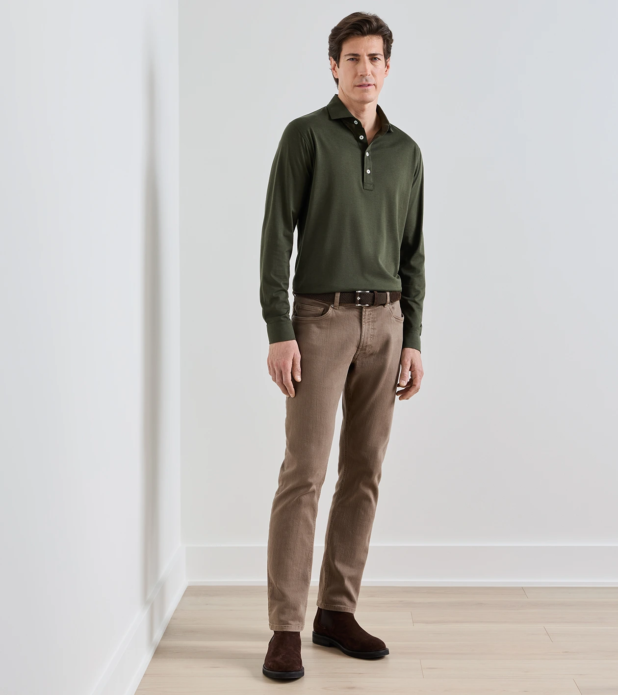 Crafted Woven Belt in Espresso - Alternate Image 2