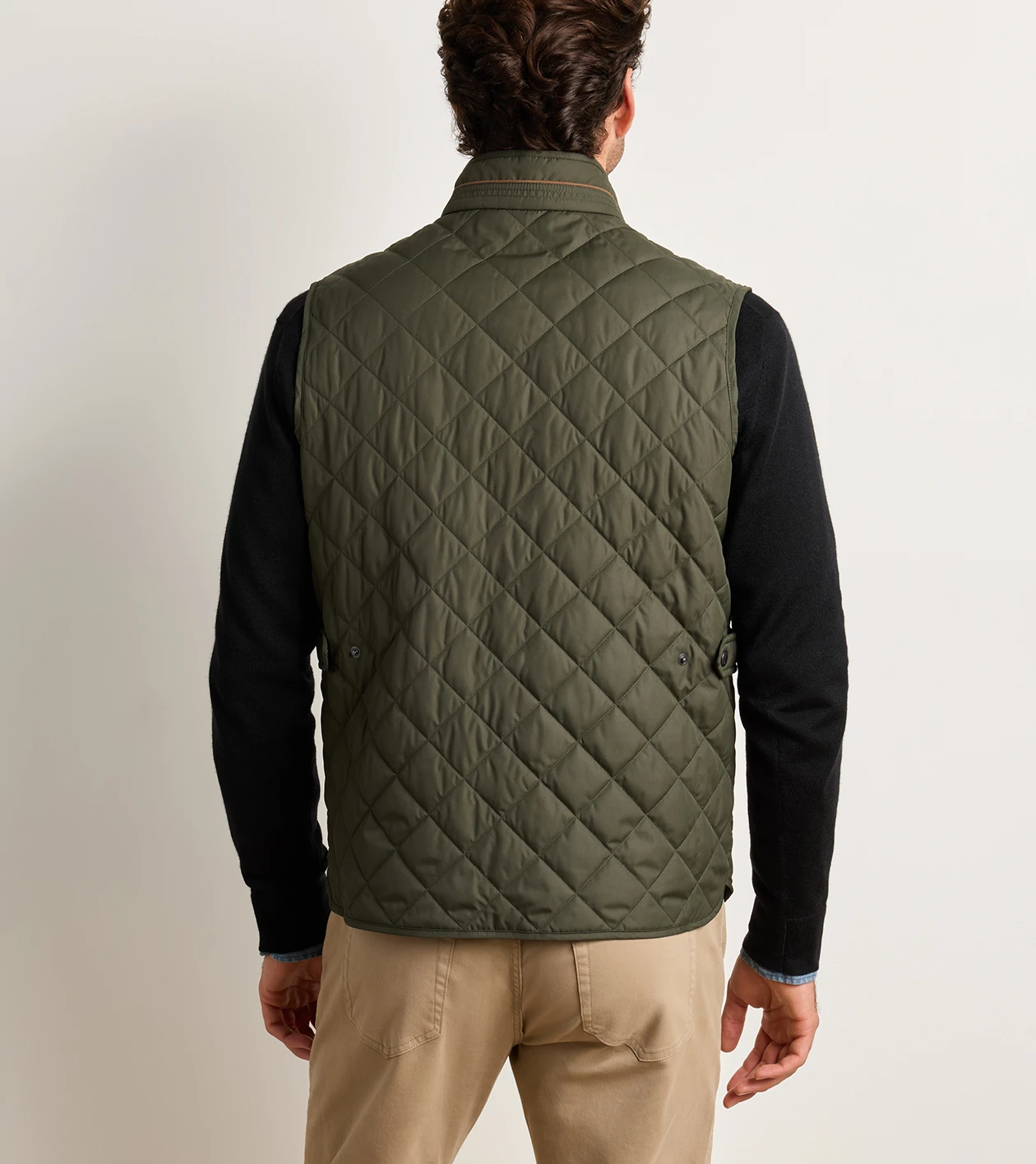 Essex Vest in Dark Olive - Alternate Image 2