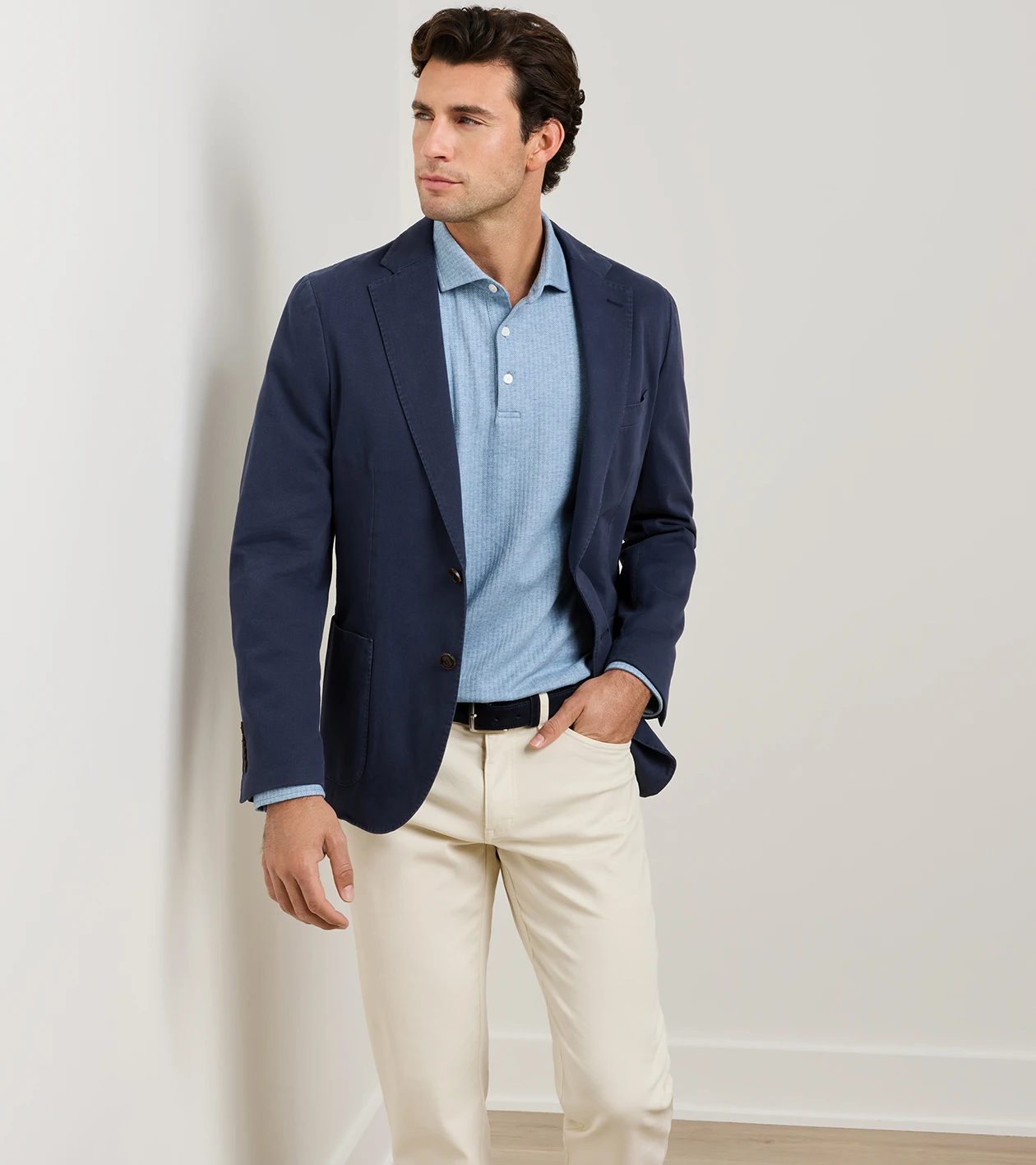 Chatham Cotton Cashmere Soft Jacket in PROVIDENCE BAY - Alternate Image 4