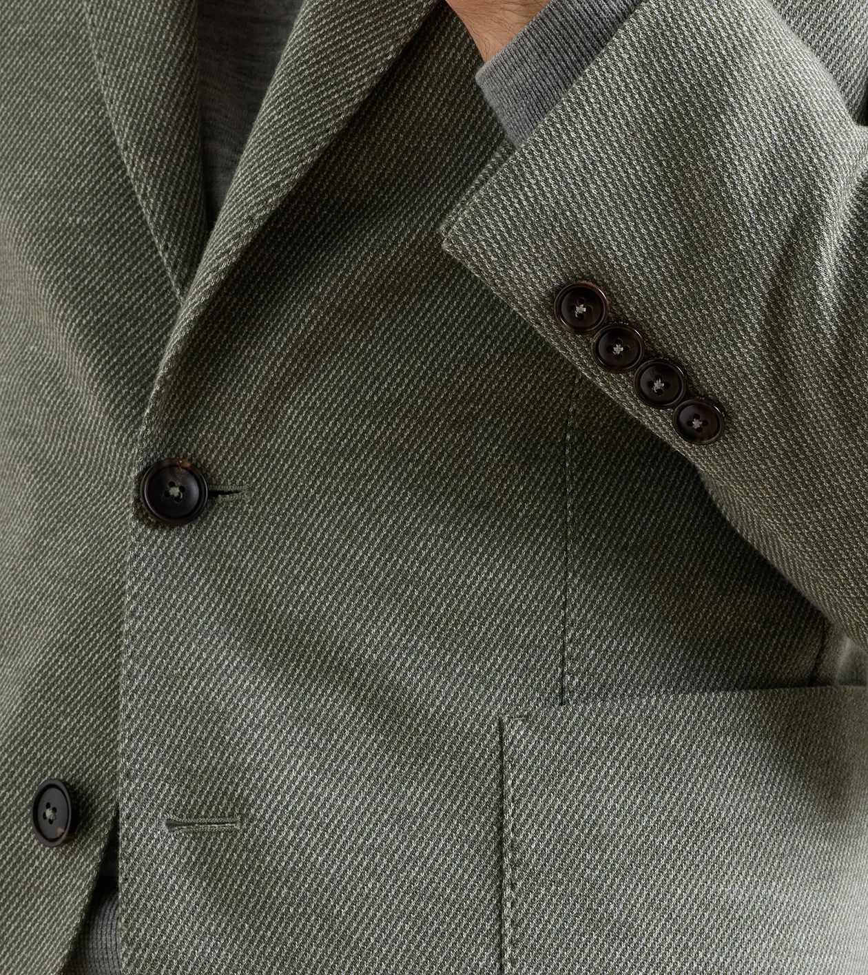 Barclay Knit Soft Jacket in BAYLEAF - Alternate Image 3