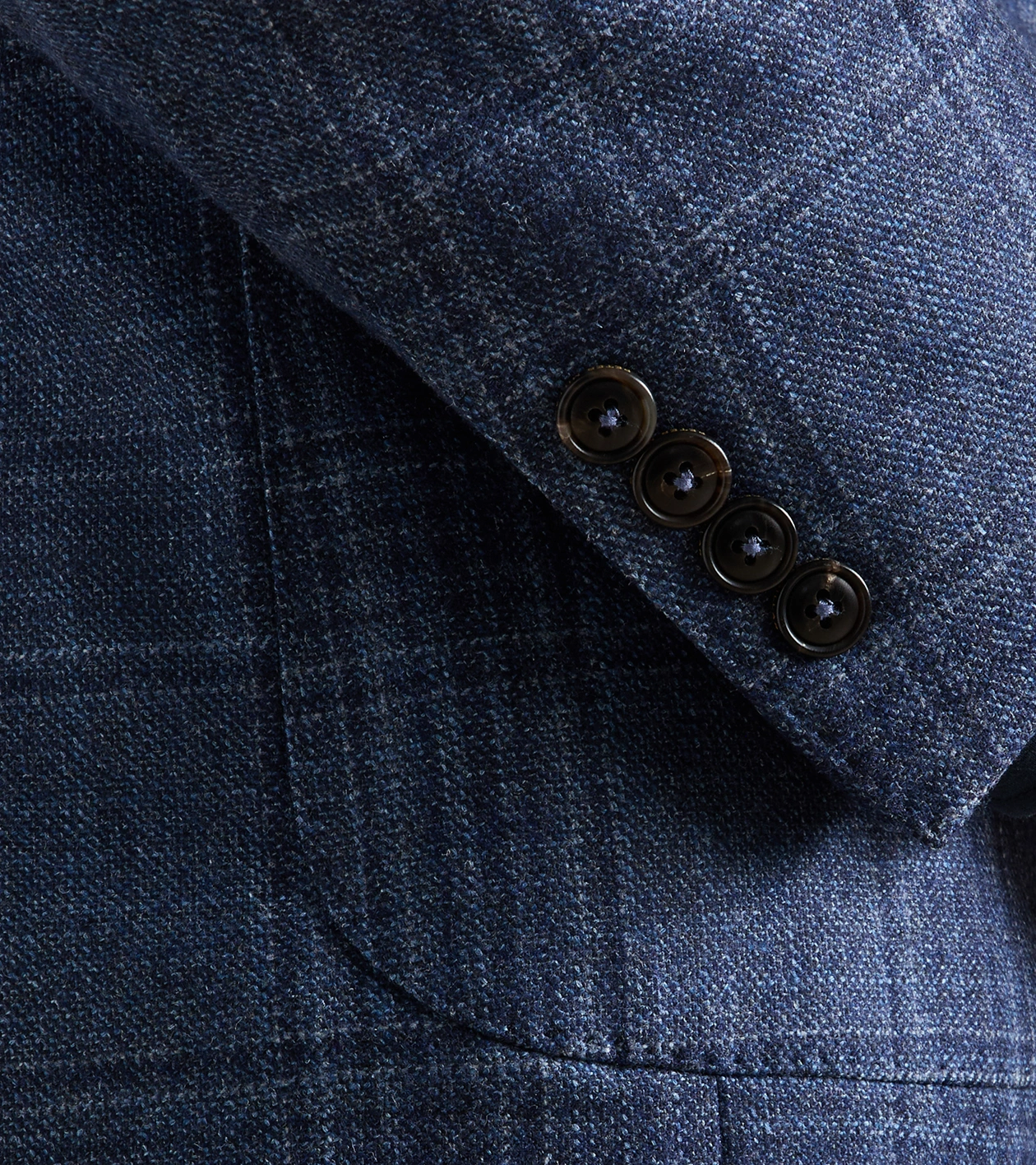 Davies Plaid Soft Jacket in CADET - Alternate Image 3
