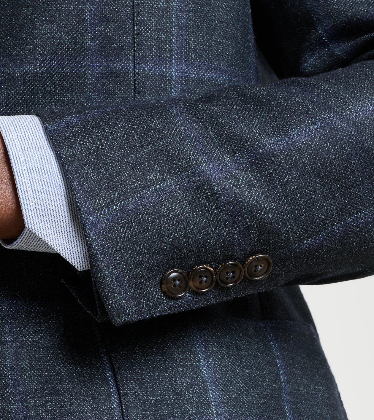 Hughes Windowpane Soft Jacket in PINE BROOK - Alternate Image 3