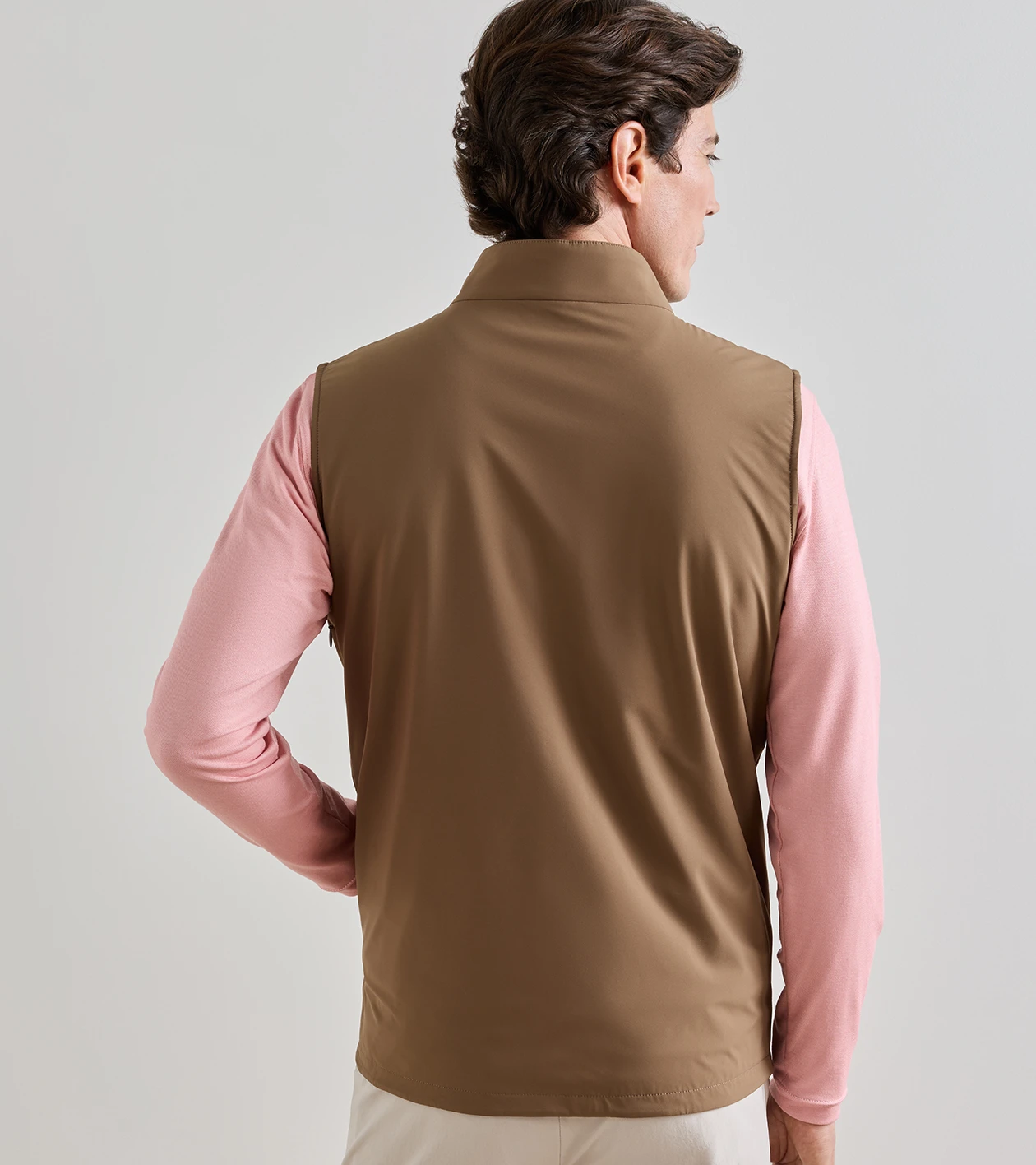 Ryder Reversible Vest in LIGHT MOCHA - Alternate Image 2