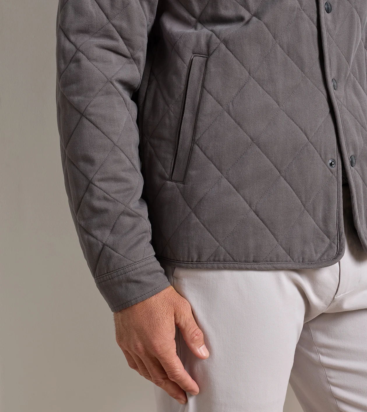 Chatham Cotton Cashmere Shirt Jacket in CITYSCAPE - Alternate Image 3