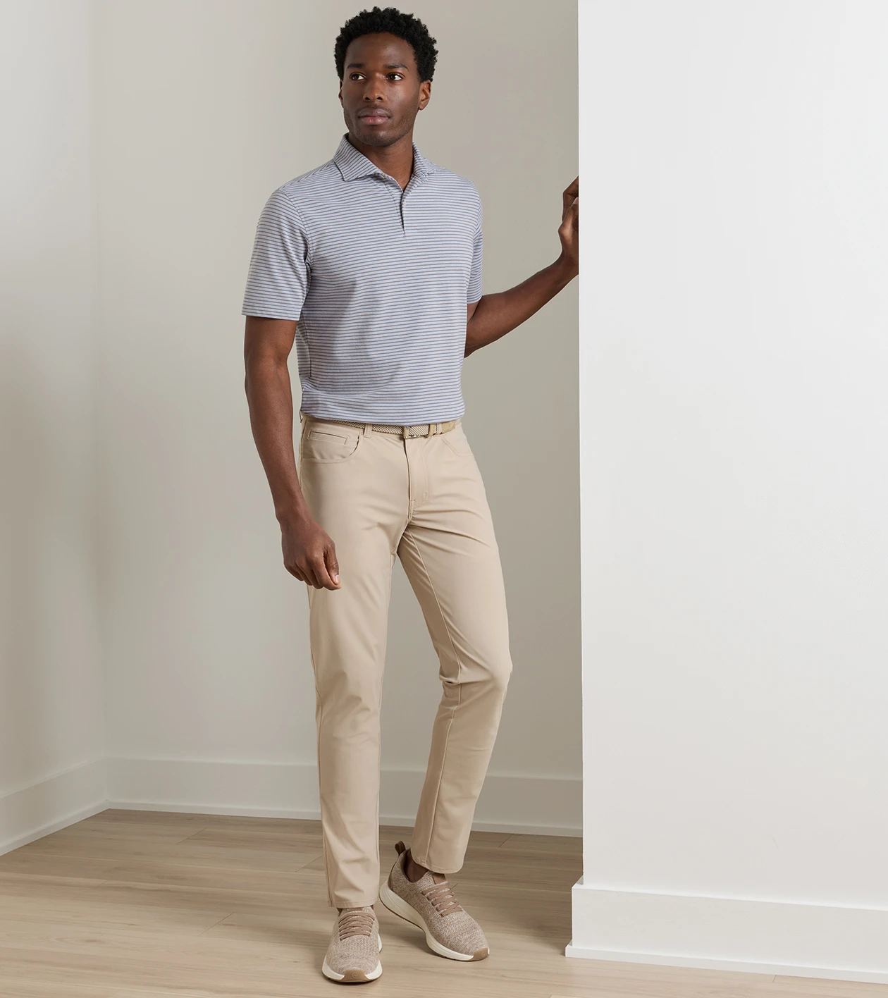 Bingham Performance Five-Pocket Pant in Khaki - Alternate Image 1
