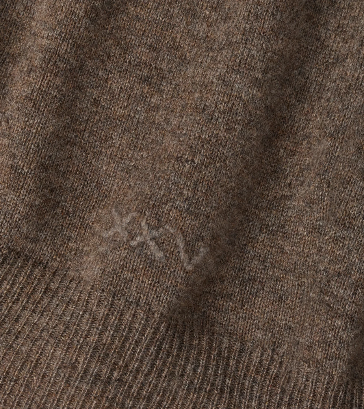 Crown Anniversary Cashmere Quarter Zip Sweater in SAWGRASS - Alternate Image 5
