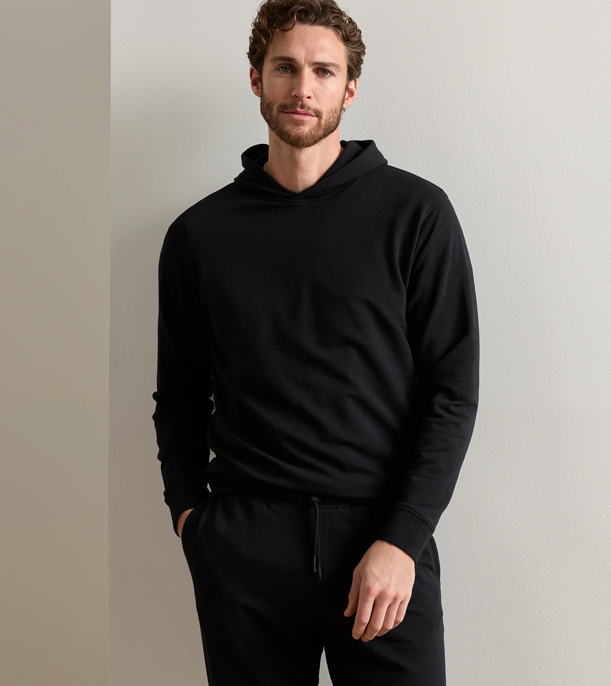 Oasis Pullover Hoodie in Black - Alternate Image 1