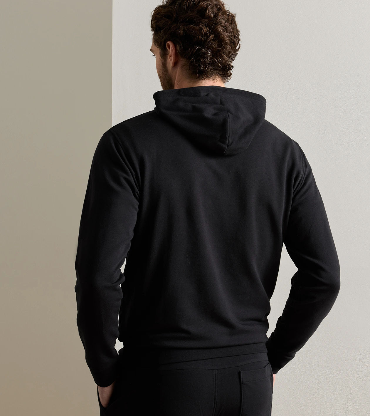 Oasis Pullover Hoodie in Black - Alternate Image 2
