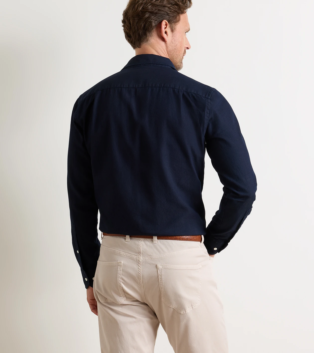 Cecil Denim Cotton Sport Shirt in Dark Indigo - Alternate Image 2