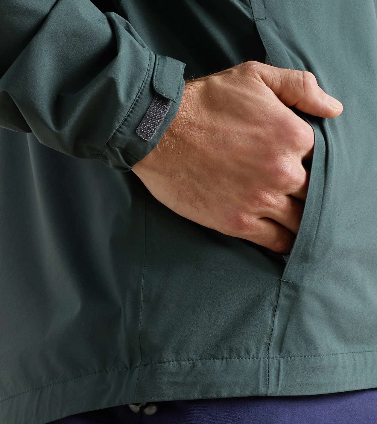 Shield Half-Zip Rain Shell in PINE BROOK - Alternate Image 3